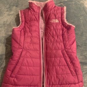 Reversible north face fleece vest